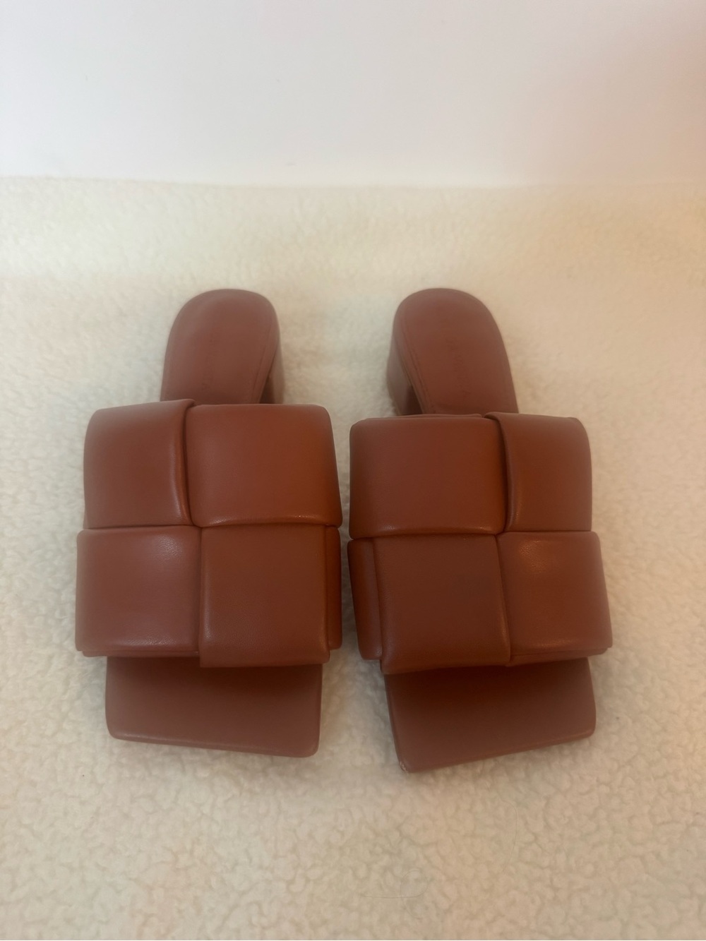 Bottega Veneta Brown Padded Slide Sandals